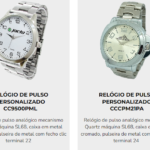 Relogio de pulso personalizado para brindes RJ