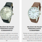 Relogio de pulso personalizado para brindes sp