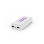 Bateria Portátil Reciclado 20.000 mAh Personalizada COR BRANCA