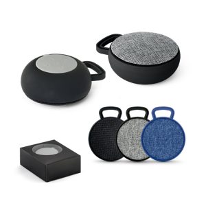 Caixa de som com microfone para brindes