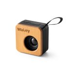 Caixa de som portátil de bambu personalizada2