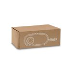 Caixa de som portátil em ABS reciclado e bambu personalizada4