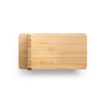 Carregador power bank portátil em bambu personalizada4