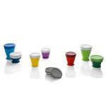 Copo de viagem dobrável em silicone personalizado1