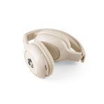 Fone de ouvido dobráveis wireless em fibra de palha de trigo personalizado3