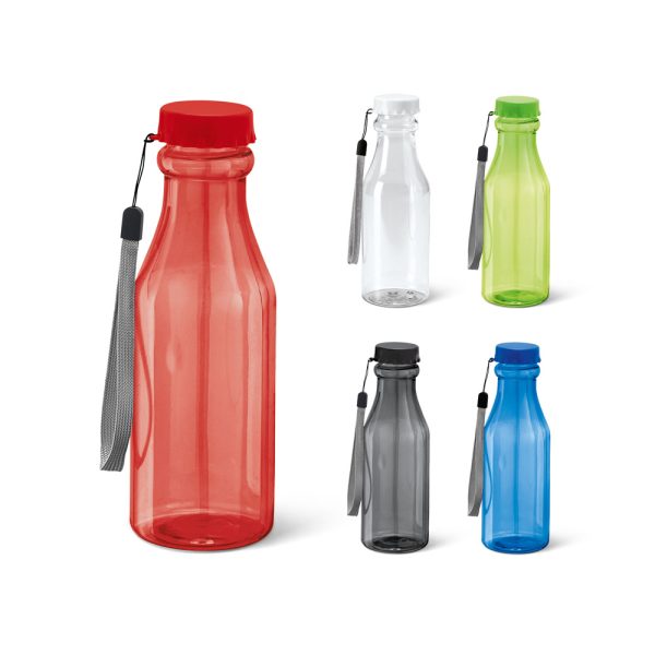 Garrafa plástica com tampa e cordinha personalizada squeeze personalizado plástico