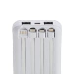 Power Bank 10.000mAh Com Logotipo COR BRANCA