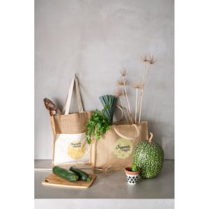 Bolsa ecológica de juta com logo
