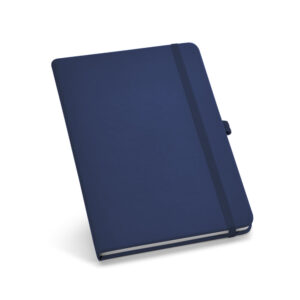 Brinde corporativo: caderno tipo Moleskine com logotipo,