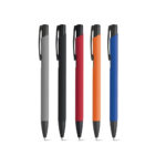 Caneta de metal emborrachada personalizada