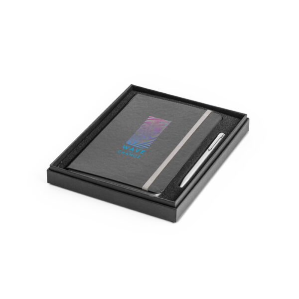 Kit caixinha e caderno e caneta personalizados