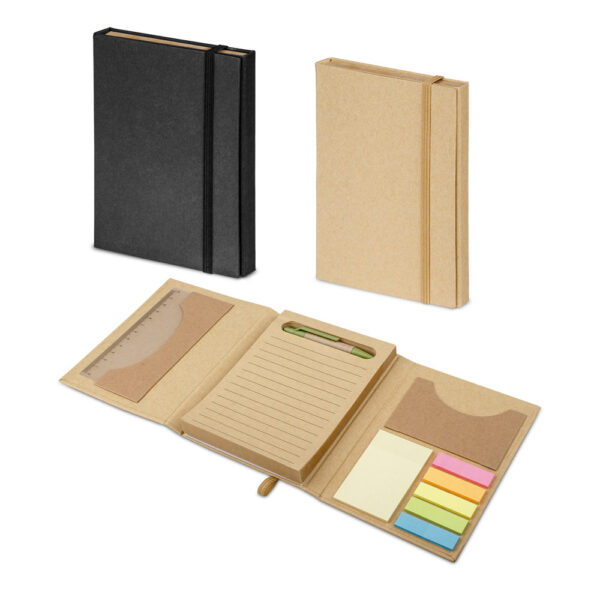 Transforme seu escritório em um ambiente sustentável com o kit eco-friendly da Omega Promocional, composto por bloco, caneta, régua e post-it personalizados, cuidadosamente elaborados para promover sua marca de forma consciente e inovadora."