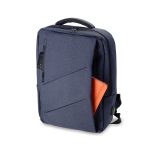 Mochila Com Expansor Pra Notebook Personalizada AZUL FRENTE