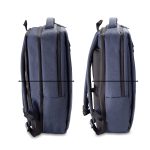 Mochila Com Expansor Pra Notebook Personalizada AZUL LADO