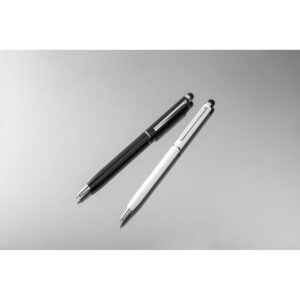 Caneta de metal com ponteira touch personalizada,