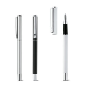 Caneta roller metalizada personalizada