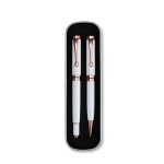 Conjunto canetas executivas 2 peças personalizada BRANCA