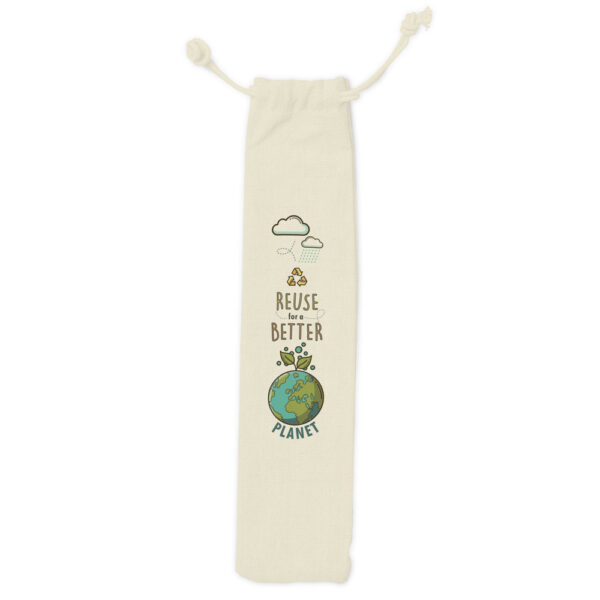 Embalagem bolsa para canudo e caneta personalizada