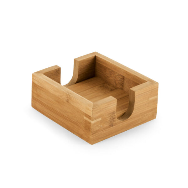 Kit de porta copos de bambu personalizada