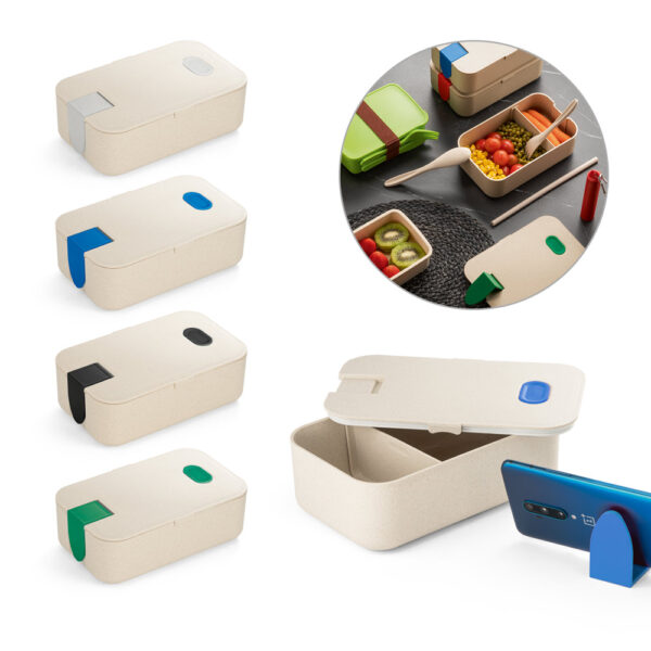 Marmita hermética em fibra de bambu personalizada