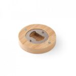 Porta copos de bambu com abridor de garrafa personalizado rj