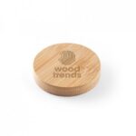 Porta copos de bambu com abridor de garrafa personalizado sp