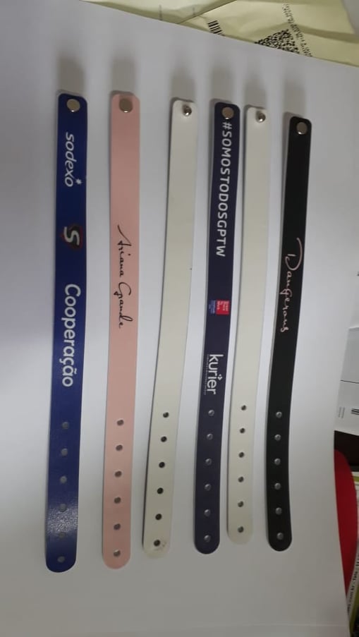 Pulseira Emborrachada Personalizada SP