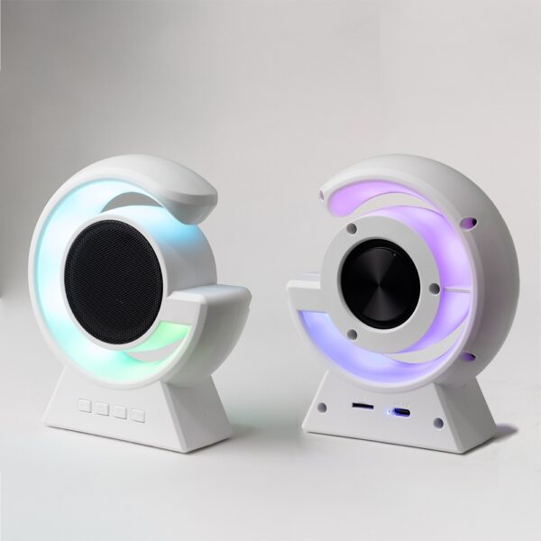 Caixa de Som com Luminária Personalizada Caixinha de Som Personalizada para brindes