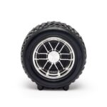 Caixa de som formato pneu com luminária personalizada