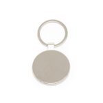 Adicione um toque natural ao seu dia com nosso chaveiro de metal com bambu redondo personalizado.