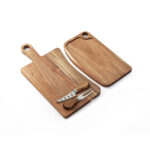 ábua de corte madeira de acácia personalizada SC