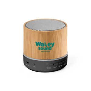 caixa de som portátil bambu