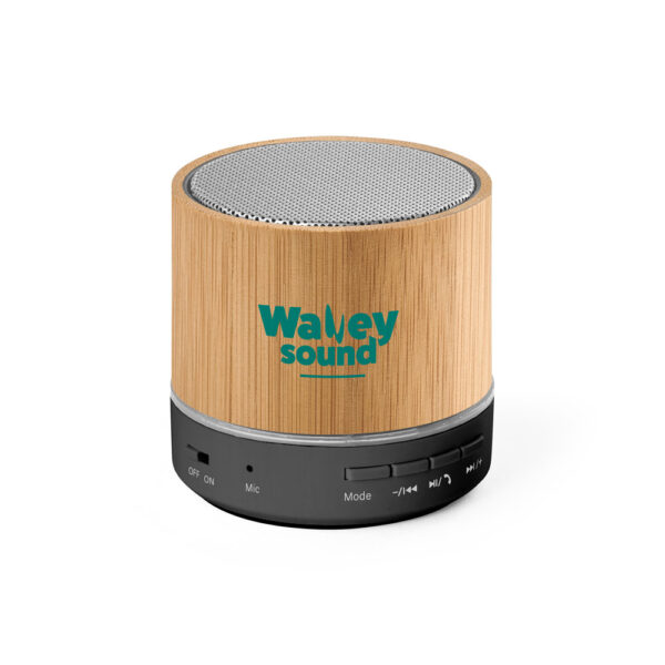caixa de som portátil bambu