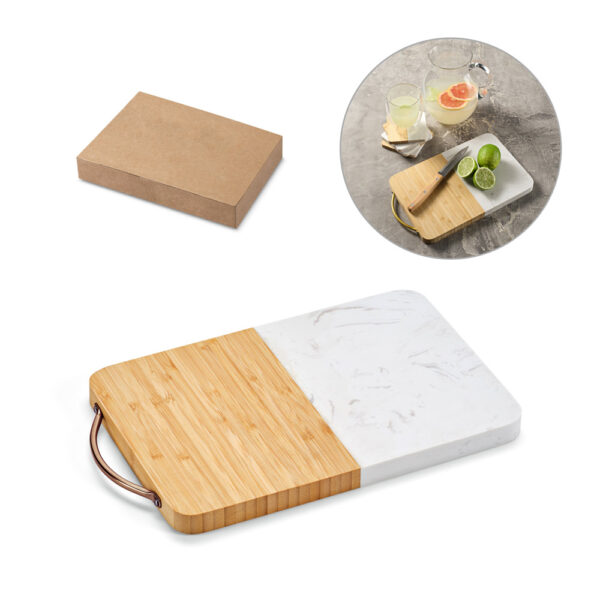 Tábua de corte em mármore personalizada