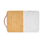 Tábua de corte em bambu e mármore personalizada SC