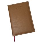 Agenda de Couro Personalizada 2027 MARROM