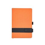 Caderneta em Linho com Porta Caneta Personalizada SC