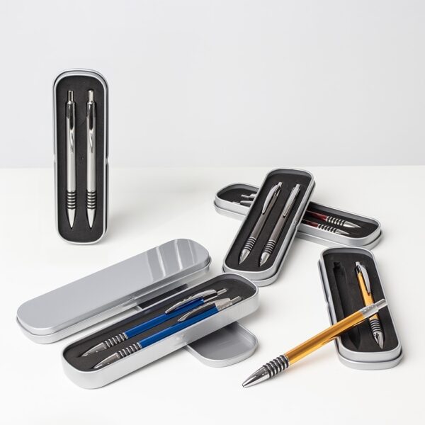 Conjunto Caneta e Lapiseira Metal Personalizado Conjunto de canetas para brindes corporativos
