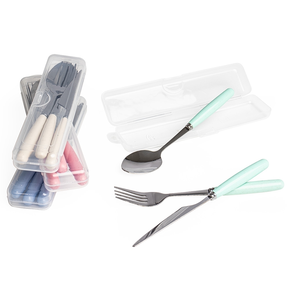 Kit Talheres 3 Peças Personalizado | Ômega Promocional