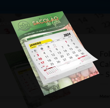 calendário de parede personalizado