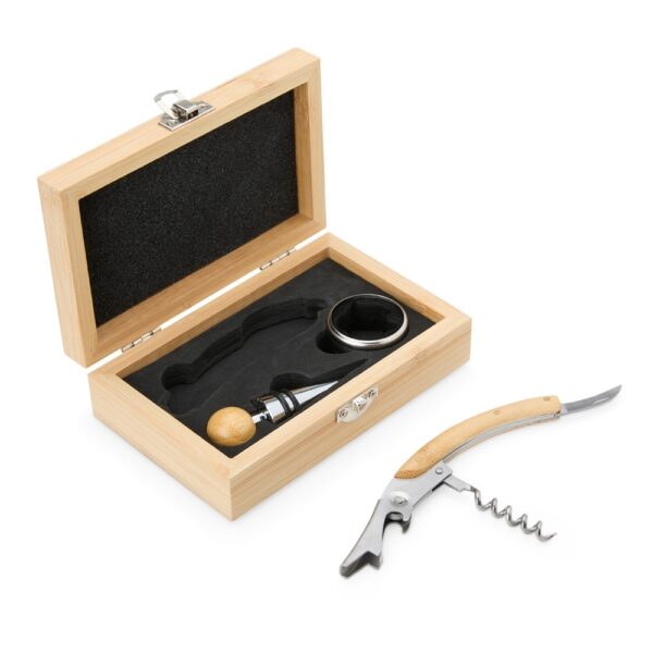 Kit Vinho Bambu 3 Peças Personalizados