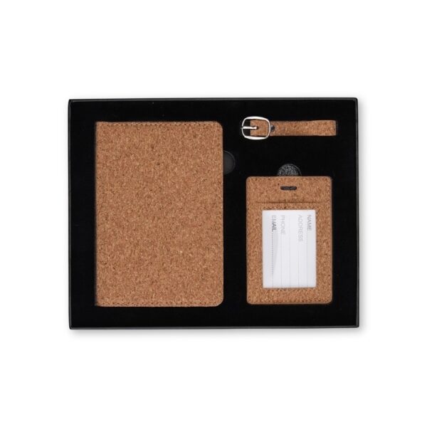 Kit Viagem Executivo Ecológico 3 Peças Personalizado Brindes corporativos sustentáveis