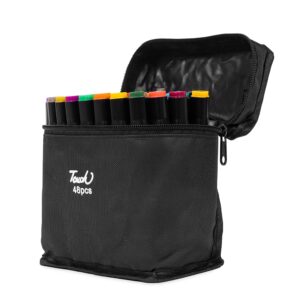 Kit Canetas Marcadoras Pontas Duplas 48