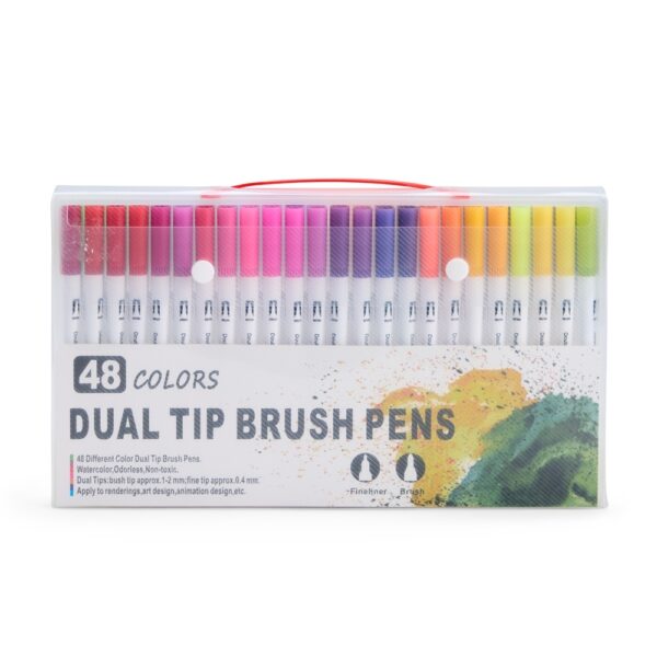 08332-48 Kit Canetinhas Ponta Dupla Com 48 Cores