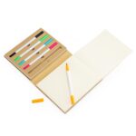 Bloco de Anotações Com 5 Canetas Personalizado