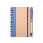 Caderno Ecológico Com Caneta Personalizadas AZUL