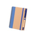 Caderno Ecológico Com Caneta Personalizadas COR AZUL
