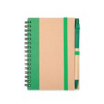 Caderno Ecológico Com Caneta Personalizadas VERDE
