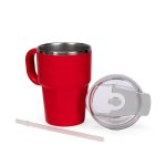 Caneca Parede Dupla 550ml Personalizada VERMELHA DF