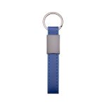 Chaveiro Metal Com Couro Sintético Personalizado AZUL RJ